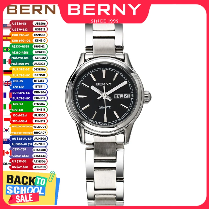 Luxury Watch In Japan - BERNY Luxury Ladies Watch Japan Movement