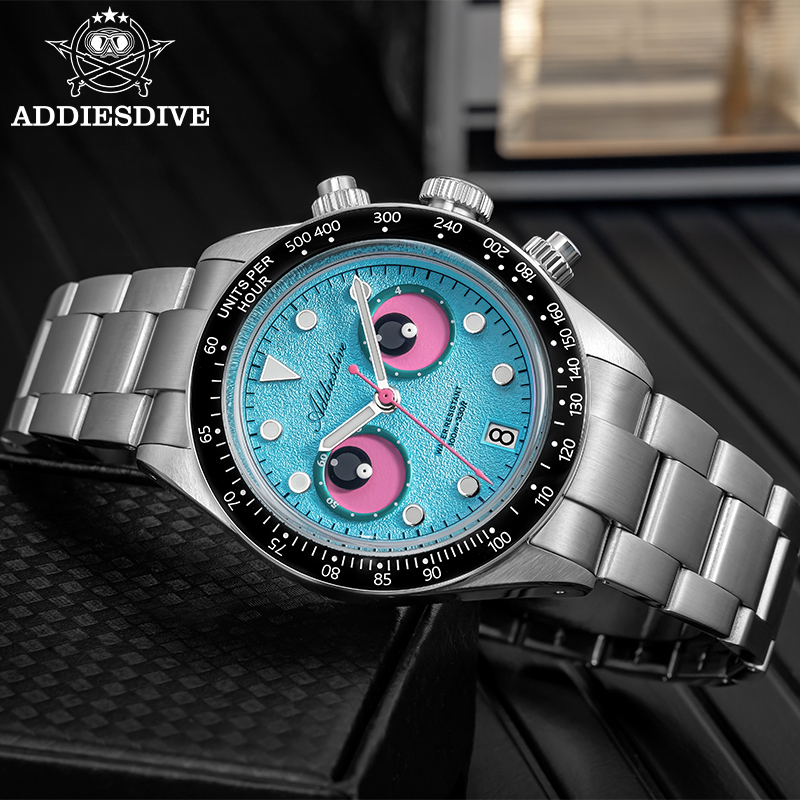 Luxury Watch Second Hand - ADDIESDIVE Luxury Stainless Steel Watch AD2557