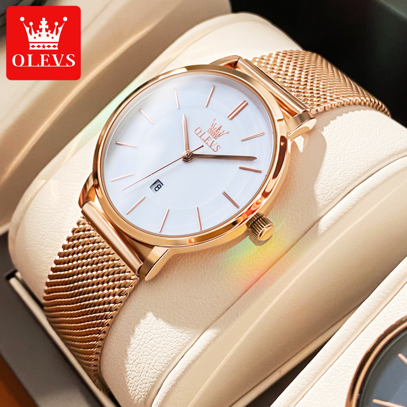 Luxury Watch Travel Case - OLEVS Watches For Women Quartz Waterproof