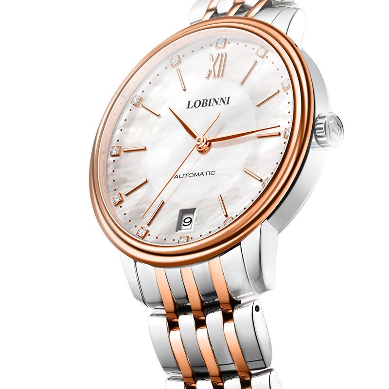 Luxury Watch In Japan - LOBINNI Ladies Automatic Mechanical Watch Diamond