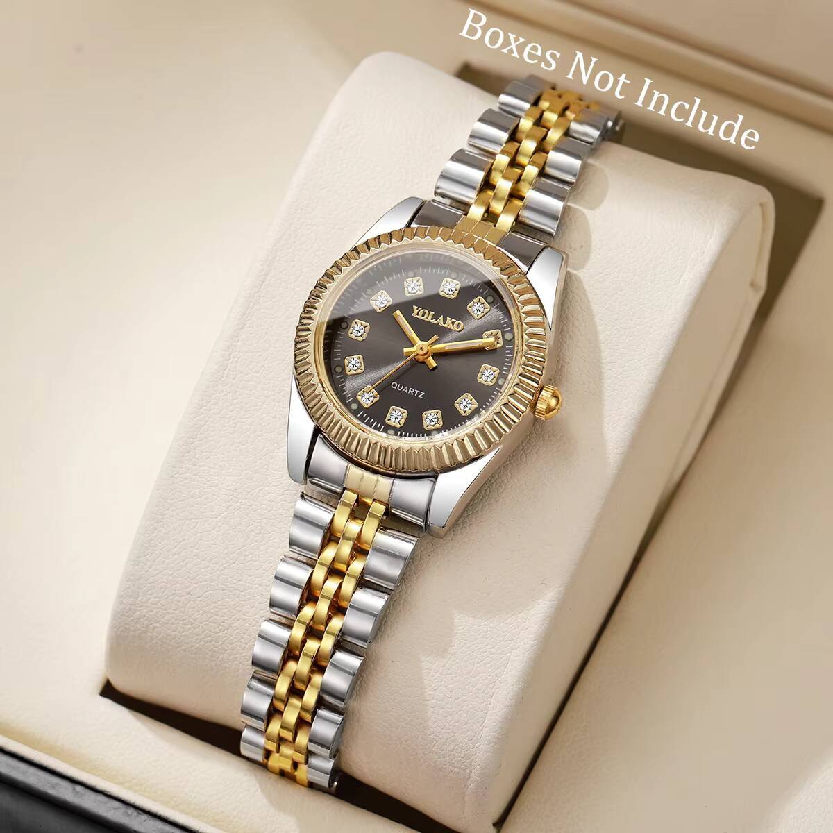 Luxury Watch Travel Case - Fashion Rhinestone Women Quartz Watch Luxury