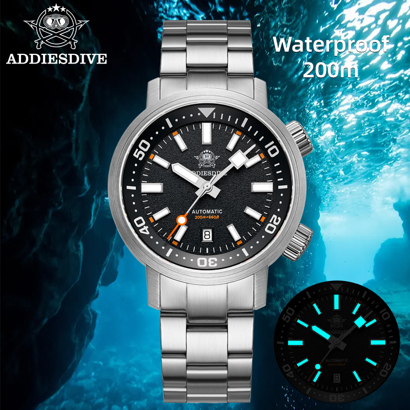 ADDIESDIVE 200M Auto Diving Wa - Guilloché Dial Watch recension och pris