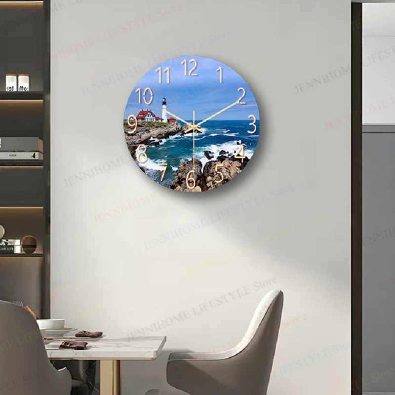 Beach Wall Clock Wall Art Cloc - Luxury Watch Europe recension och pris