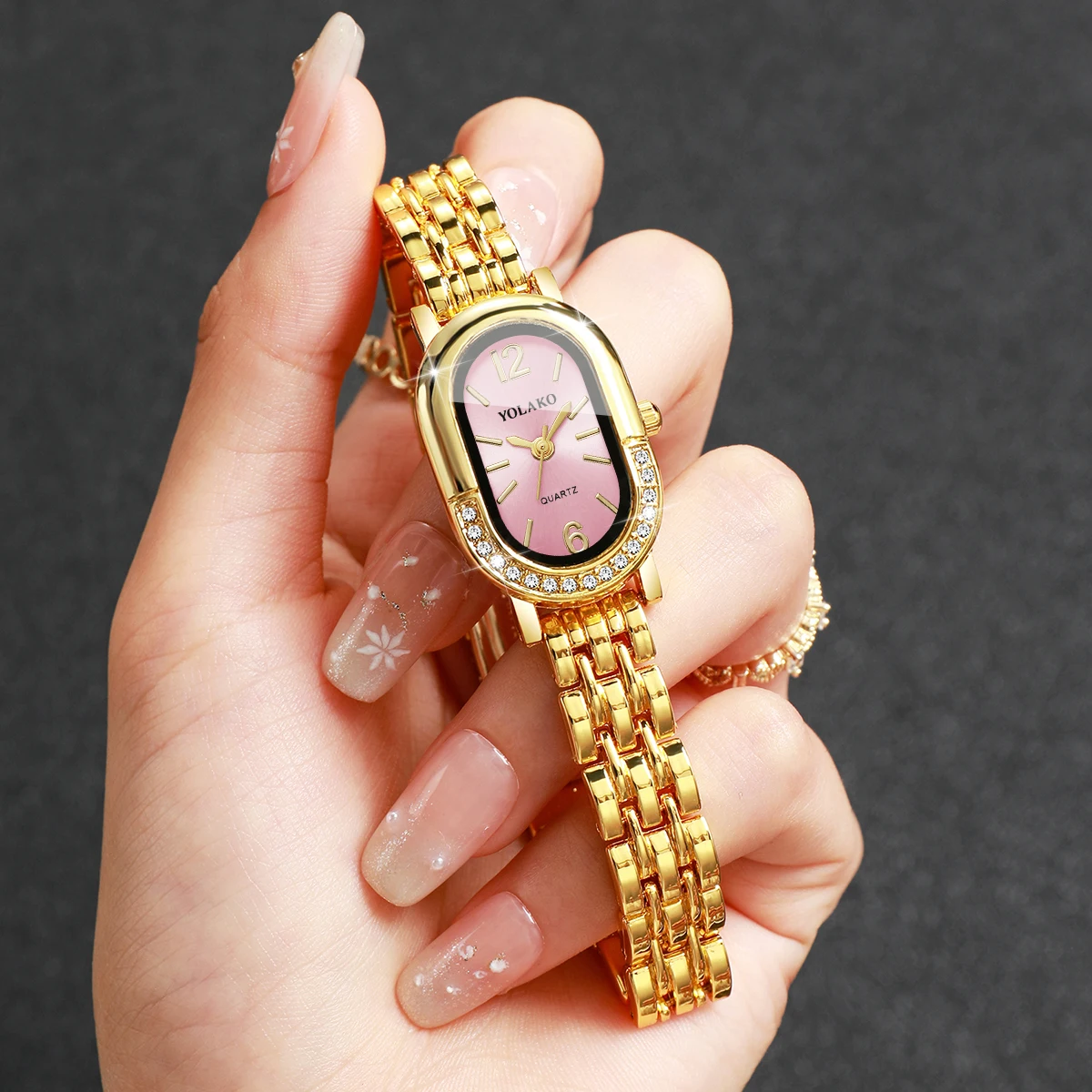 Luxury Rhinestone Women Quartz - Luxury Watch Travel Case recension och pris