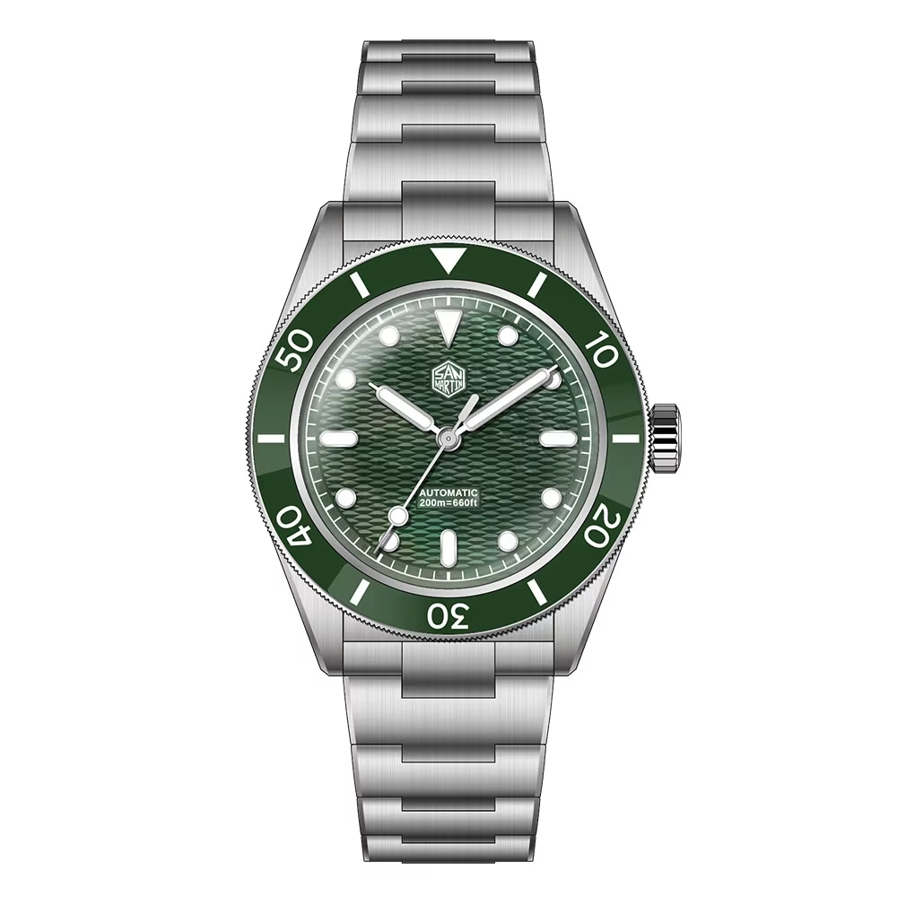 San Martin Mechanical Watch Mi - Guilloché Dial Watch recension och pris