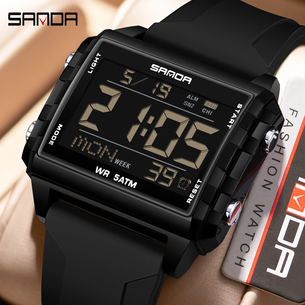 SANDA Brand Fashion LED Watch  - Luxury Watch Brands In World recension och pris