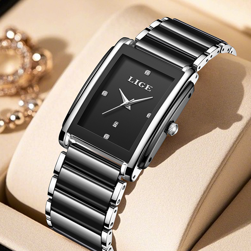 LIGE New Luxury Women Watches  - Luxury Watch Travel Case recension och pris