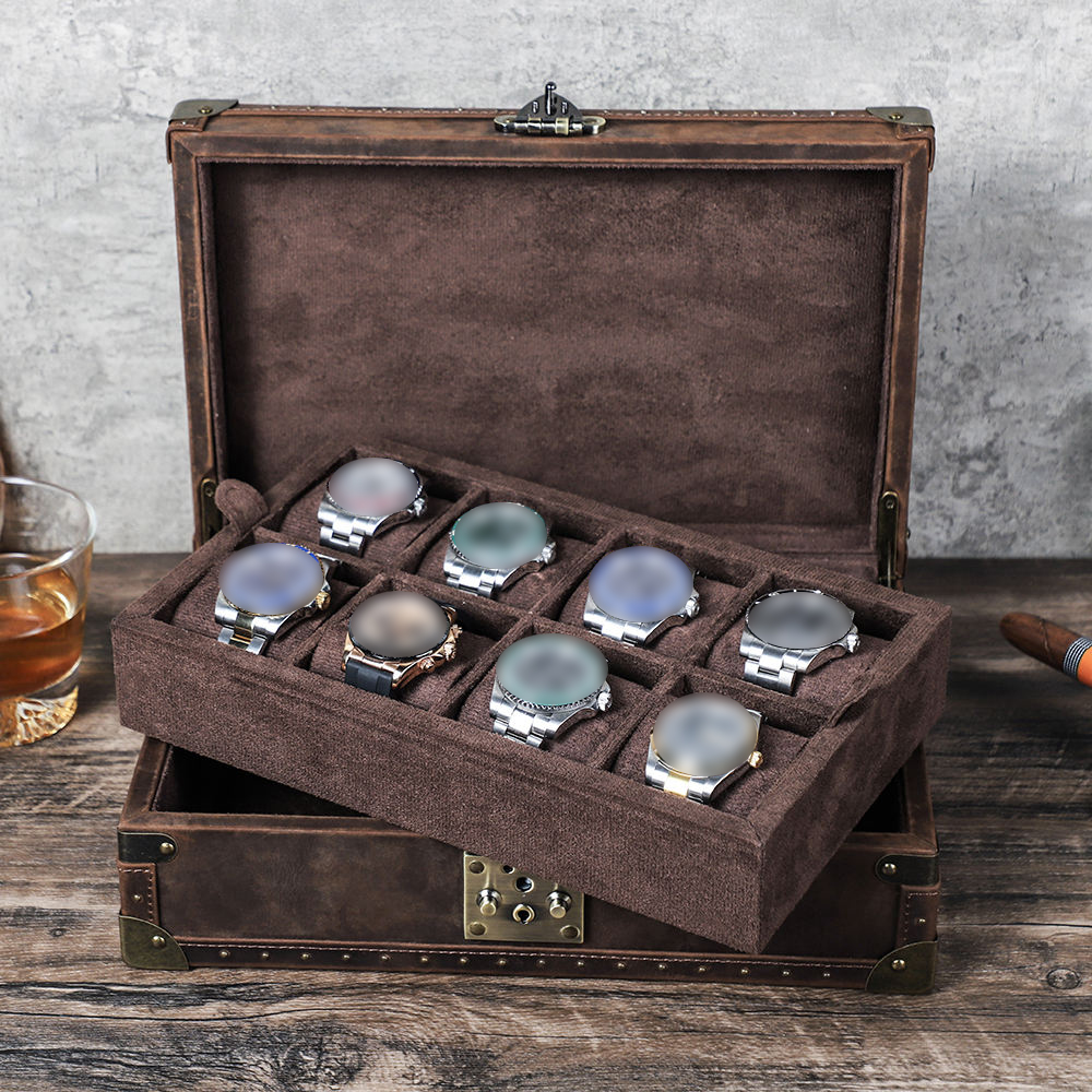 CONTACT'S FAMILY 8 Leather Cus - Luxury Watch Travel Case recension och pris