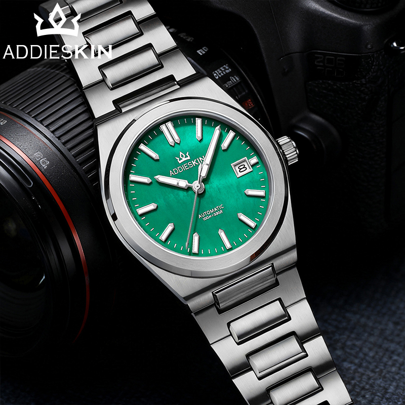 AddiesKin Men Automatic Watche - Guilloché Dial Watch recension och pris