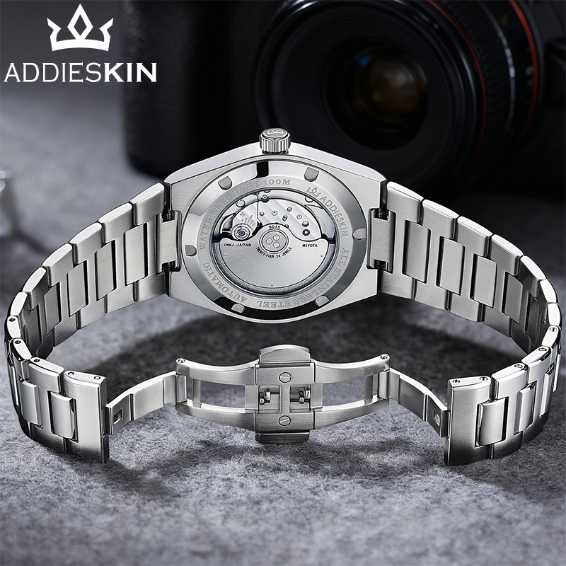 AddiesKin Men Automatic Watche - Guilloché Dial Watch recension och pris