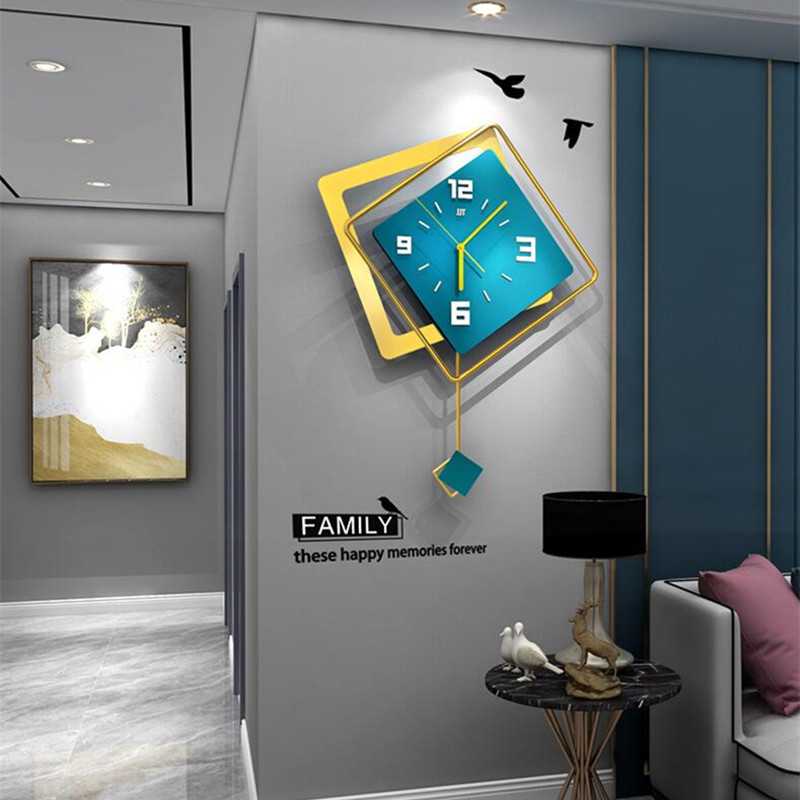 3D Nordic square Swing Wall Cl - Luxury Watch Europe recension och pris