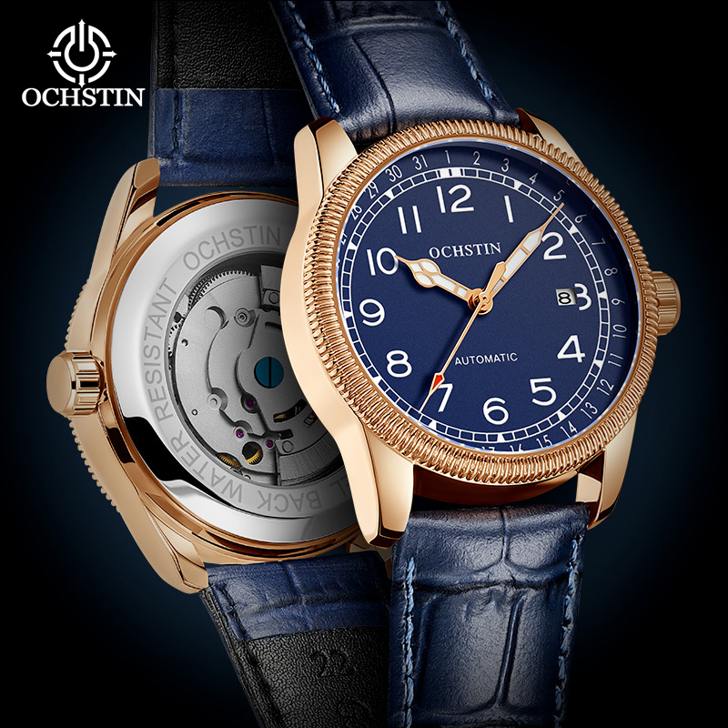 OCHSTIN Mens Business Watch Au - Guilloché Dial Watch recension och pris