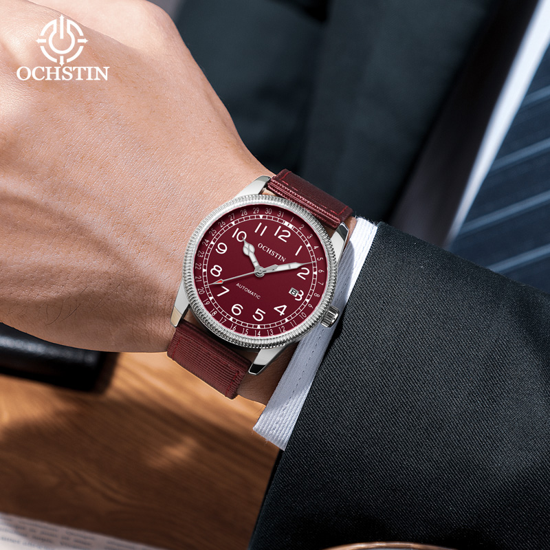 OCHSTIN Mens Business Watch Au - Guilloché Dial Watch recension och pris