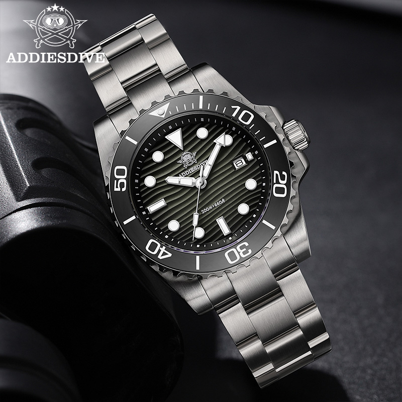 ADDIESDIVE New Men's Dive Watc - Guilloché Dial Watch recension och pris