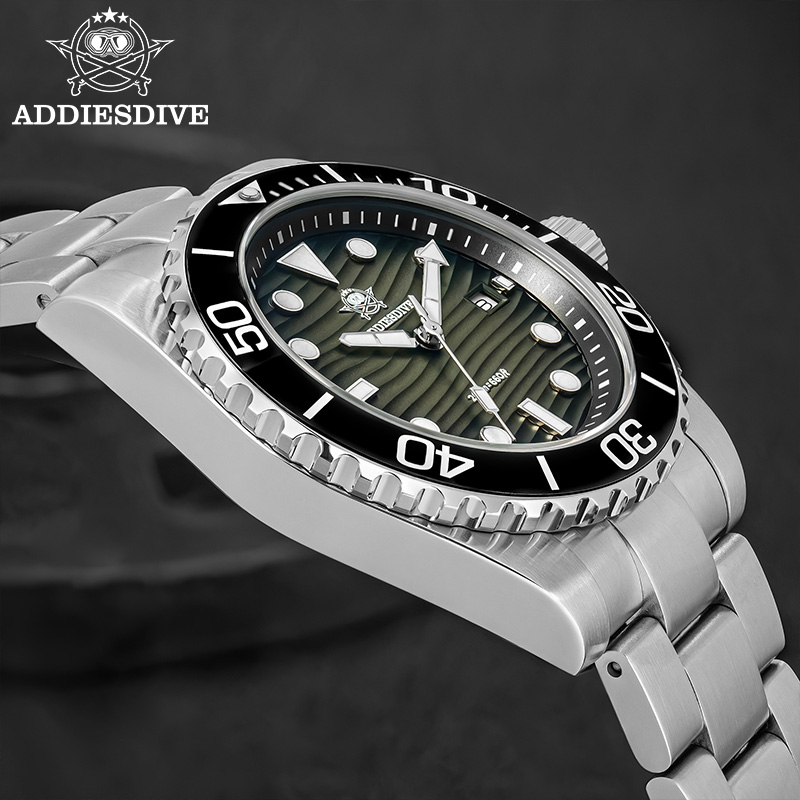 ADDIESDIVE New Men's Dive Watc - Guilloché Dial Watch recension och pris