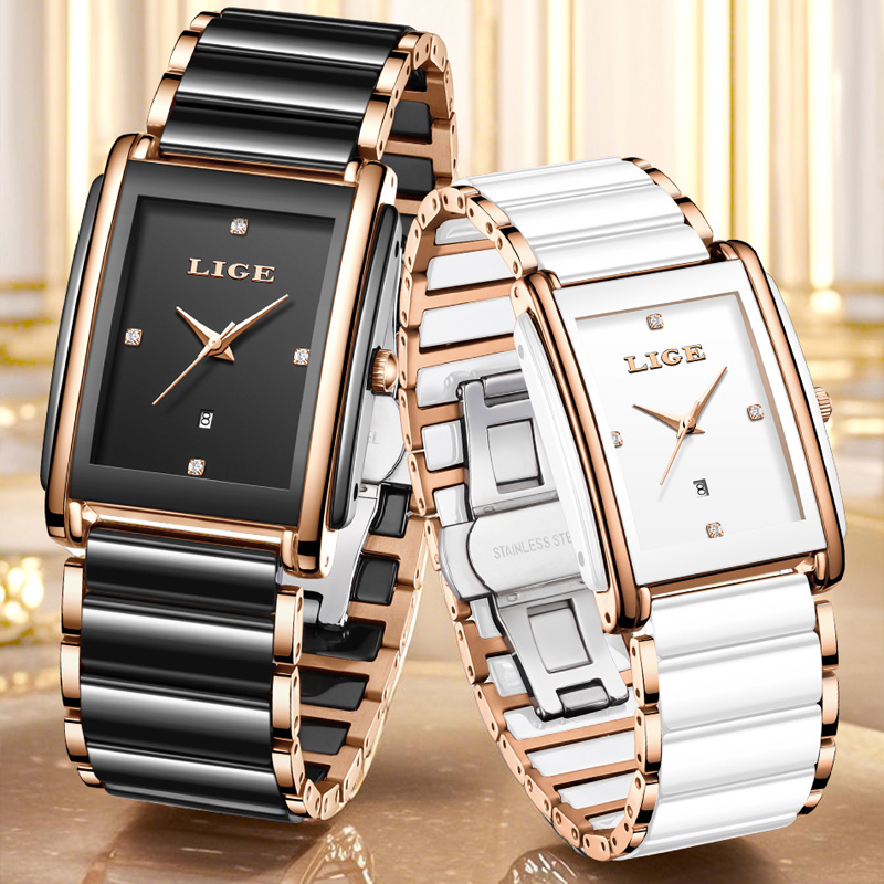 LIGE Fashion Elegant Women's W - Luxury Watch Travel Case recension och pris
