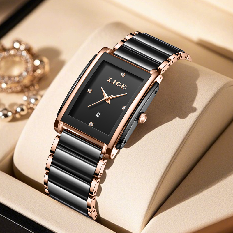 LIGE Fashion Elegant Women's W - Luxury Watch Travel Case recension och pris
