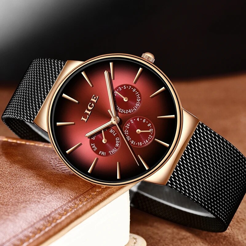 New LIGE Fashion Mens Watches  - Luxury Watch Low Price recension och pris