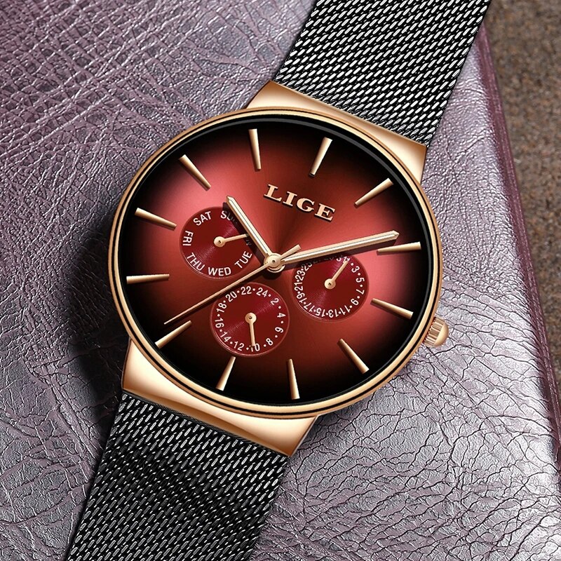 New LIGE Fashion Mens Watches  - Luxury Watch Low Price recension och pris